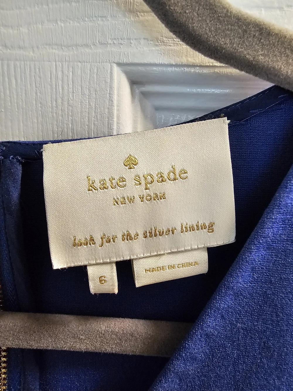 KATE SPADE Bright Blue V-Neck Cap Sleeve Mini Dress